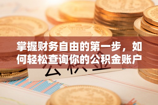 隆化掌握财务自由的第一步，如何轻松查询你的公积金账户余额