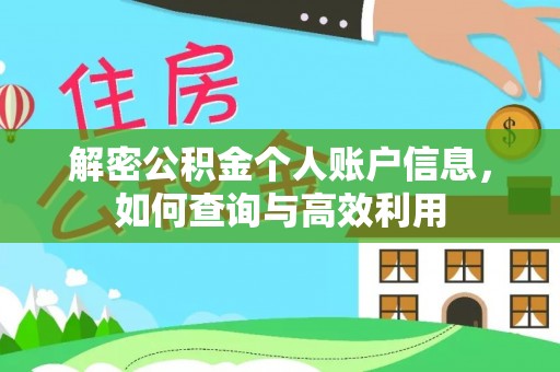 隆化解密公积金个人账户信息，如何查询与高效利用