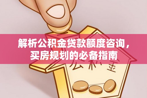 隆化解析公积金贷款额度咨询，买房规划的必备指南
