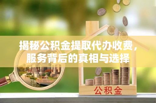 隆化揭秘公积金提取代办收费，服务背后的真相与选择