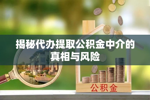 隆化揭秘代办提取公积金中介的真相与风险