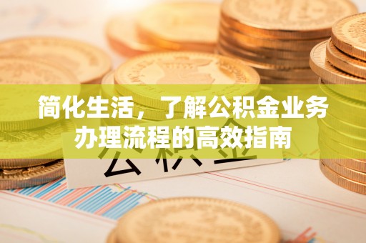 隆化简化生活，了解公积金业务办理流程的高效指南
