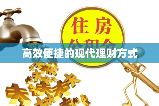 隆化高效便捷的现代理财方式