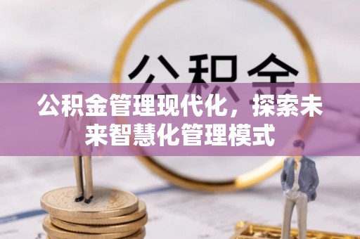 隆化公积金管理现代化，探索未来智慧化管理模式