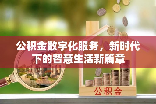 隆化公积金数字化服务，新时代下的智慧生活新篇章