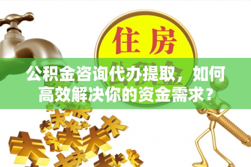 隆化公积金咨询代办提取，如何高效解决你的资金需求？
