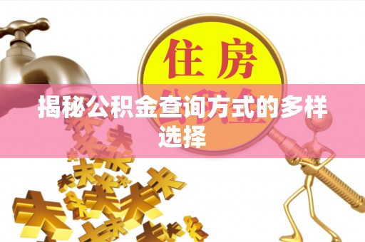 隆化揭秘公积金查询方式的多样选择