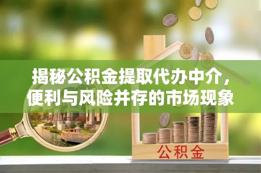 隆化揭秘公积金提取代办中介，便利与风险并存的市场现象