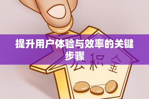 隆化提升用户体验与效率的关键步骤