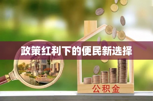 隆化政策红利下的便民新选择