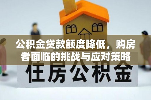 隆化公积金贷款额度降低，购房者面临的挑战与应对策略