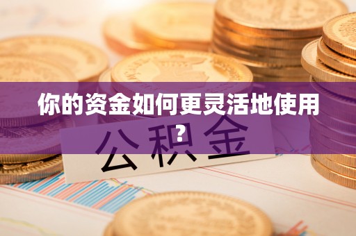 隆化你的资金如何更灵活地使用？