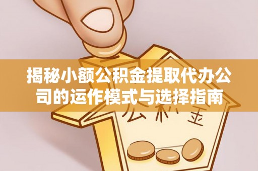 隆化揭秘小额公积金提取代办公司的运作模式与选择指南