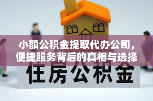 隆化小额公积金提取代办公司，便捷服务背后的真相与选择