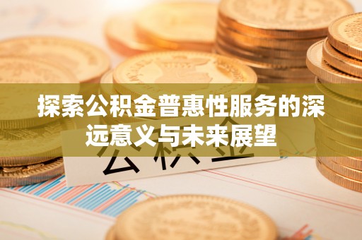 隆化探索公积金普惠性服务的深远意义与未来展望